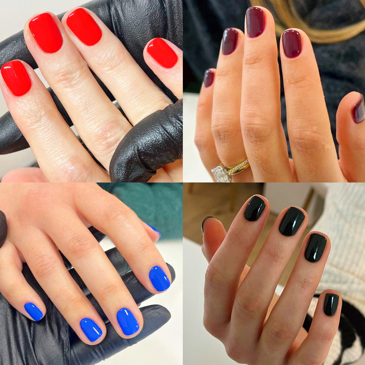 short  solid color collection  finished  removable   patch£ü365nails